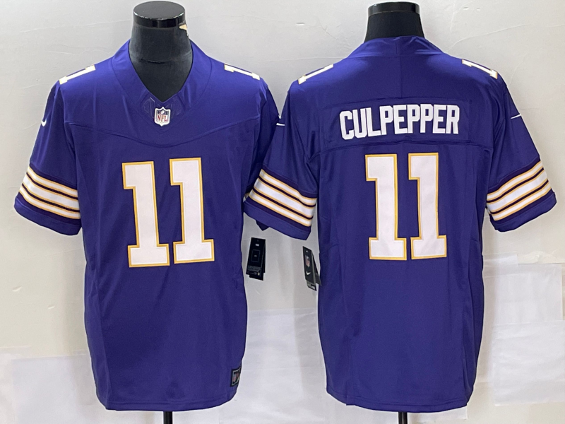 Men's Minnesota Vikings #11 Daunte Culpepper Purple 2023 F.U.S.E. Vapor Untouchable Limited Stitched Jersey